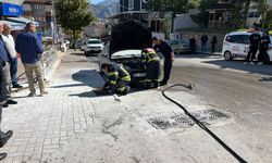 KPSS'ye girdi, sınav sırasında otomobili yandı