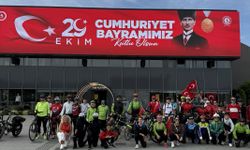 Samsun'da Cumhuriyet için pedal çevirdiler