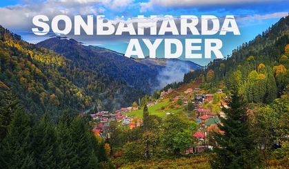 Rize'de Ayder Yaylası'nda sonbahar renkleri hakim oldu