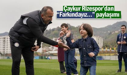 Otizmli bireylerden Çaykur Rizespor'a ziyaret
