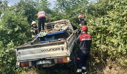 Trabzon'da kaza yapan alkollü sürücünün ehliyetine el konuldu