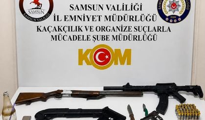 Samsun'da silah kaçakçılığı operasyonunda 3 şüpheli yakalandı