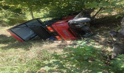 Artvin'de elektrikli araç devrildi, sürücü öldü