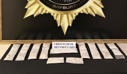 Bayburt'ta uyuşturucuyla yakalanan şüpheli tutuklandı