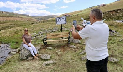Muhammed Salah'ın yaylada fotoğraf çektirdiği taşın yanına bank konuldu