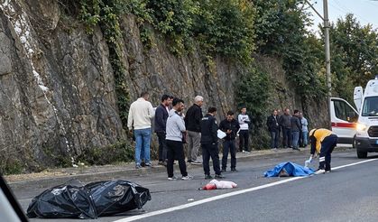 Trabzon'da, TIR'a çarpan motosikletin sürücüsü öldü