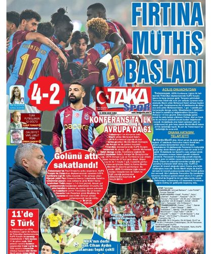 Trabzonspor'dan Avrupa'ya görkemli başlangıç