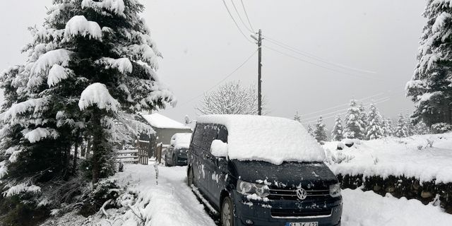 Trabzon ve Gümüşhane'nin yüksek kesimlerinde kar yağışı etkili oldu