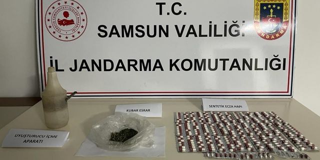 Samsun'da iş yerinde uyuşturucu bulunan şüpheli gözaltına alındı