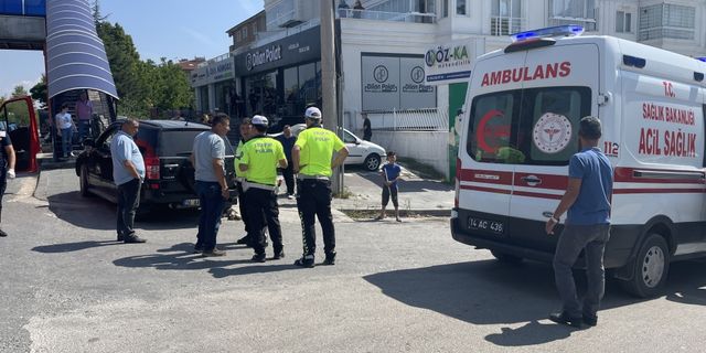 Bolu'da cipin çarptığı kadın yaralandı