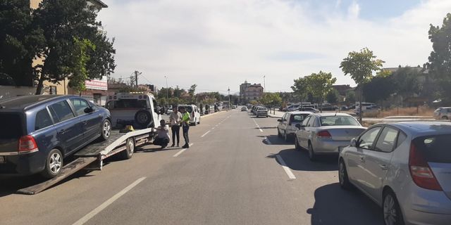 Çorum'da hatalı park eden 30 araca 13 bin 80 lira trafik cezası kesildi