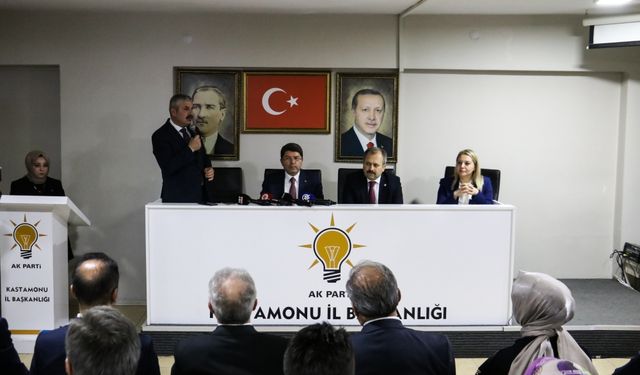 Adalet Bakanı Tunç, AK Parti Kastamonu İl Başkanlığında konuştu: