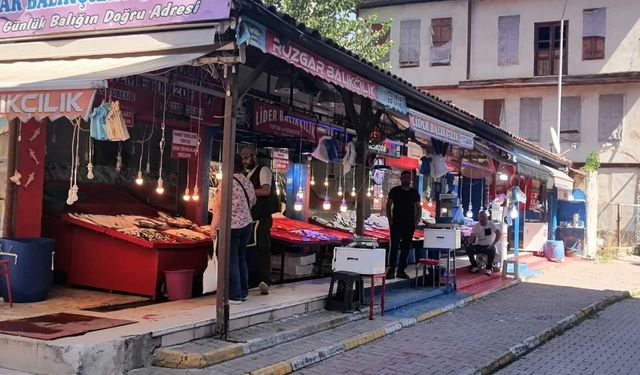 Karabük'te av yasağının kalmasıyla balıklar tezgahtaki yerini aldı