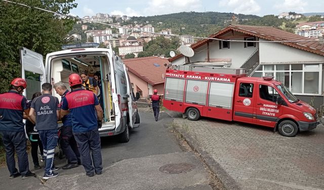 Zonguldak'ta fındık toplarken düşen kadın hastaneye kaldırıldı