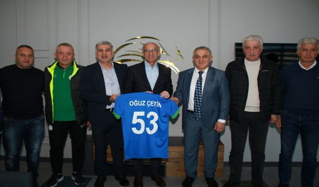 Tff Futbol Gelişim Direktörü Oğuz Çetin, Çaykur Rizespor Kulübünü Ziyaret Etti