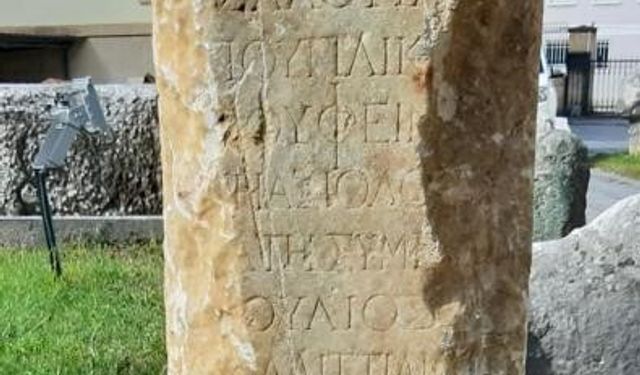 Kastamonu'da Roma dönemine ait mezar steli bulundu
