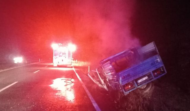 Kastamonu'da traktör ile kamyonetin çarpıştığı kazada 5 kişi yaralandı