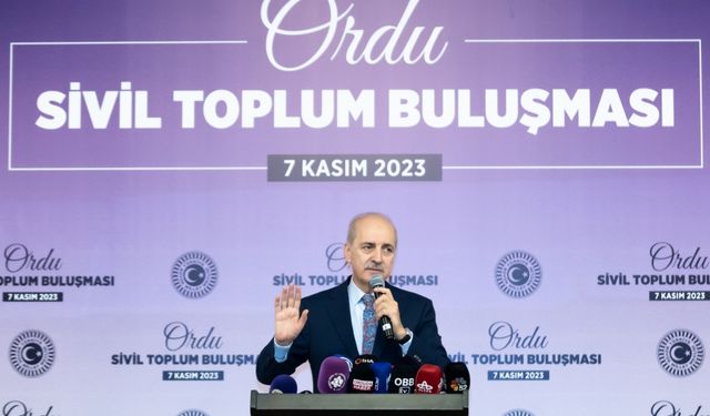 TBMM Başkanı Kurtulmuş, Ordu'da Sivil Toplum Buluşması Programı'nda konuştu: