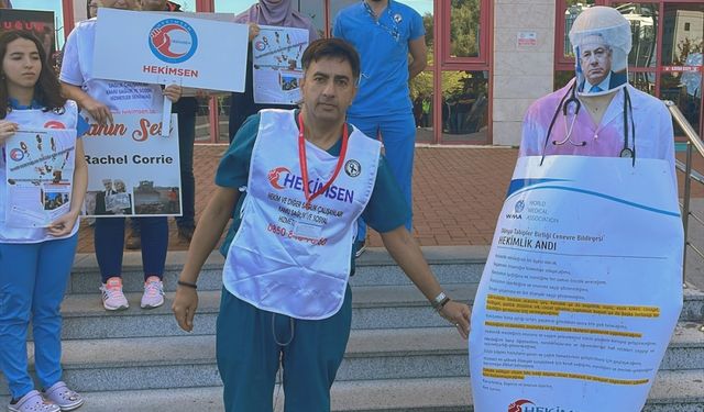Zonguldak'ta doktorlardan, "Gazze'deki hastanenin bombalanmasını isteyen" İsrailli meslektaşlarına tepki