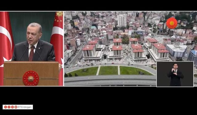 Erdoğan, kabine toplantısı sonrası Rize'deki yatırımları anlattı