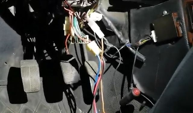 Çaldığı otomobili bırakıp kaçarken yakalandı