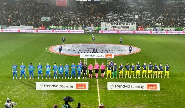 Çaykur Rizespor - Fenerbahçe maçının ilk 11'leri