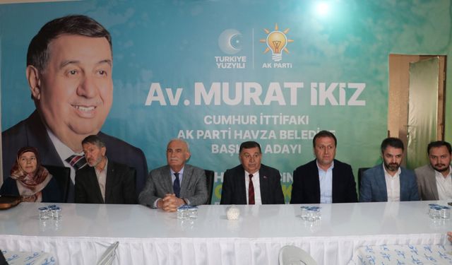 AK Parti Genel Başkan Yardımcısı Yılmaz, Havza'da seçim koordinasyon merkezini ziyaret etti