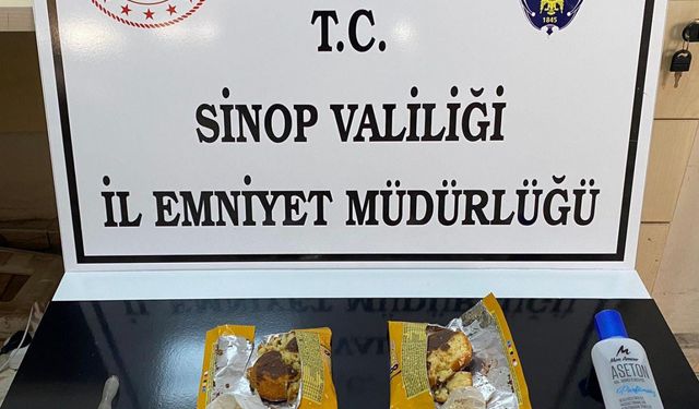Sinop'ta kek paketlerinde uyuşturucu bulunmasına ilişkin 3 kişi tutuklandı