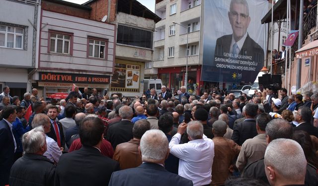 İYİ Parti Genel Başkanı Dervişoğlu, Ordu'da vatandaşlara hitap etti: