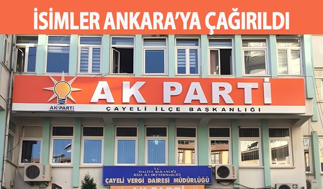 Ak Parti Çayeli’nde ilçe başkanını arıyor!