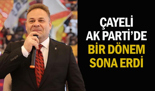 Ak Parti Çayeli İlçe Başkanı Öztürk görevinden affını istedi