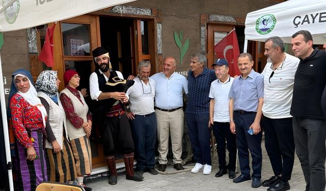 Şenol Güneş Çayeli Kültür Sokağı’nı gezdi