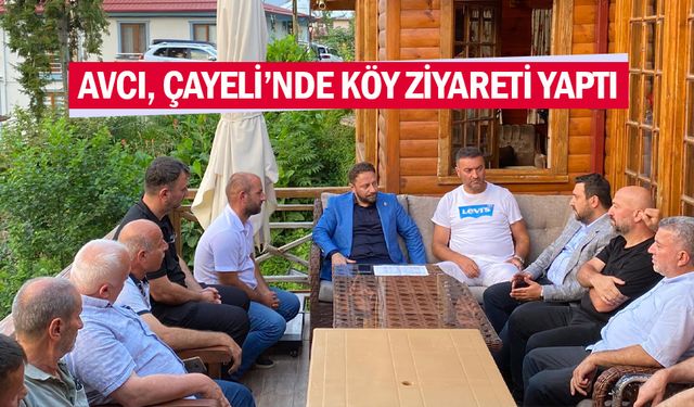 Rize Milletvekili Muhammed Avcı, Çayeli Yanıkdağ Köyü'nü ziyaret etti