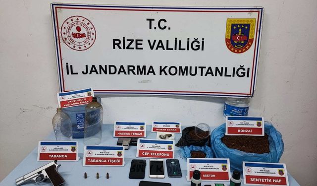 Rize'de uyuşturucu operasyonu: 2 kişi tutuklandı