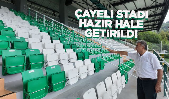 Çayelispor stadı tam profesyonel hale getirildi