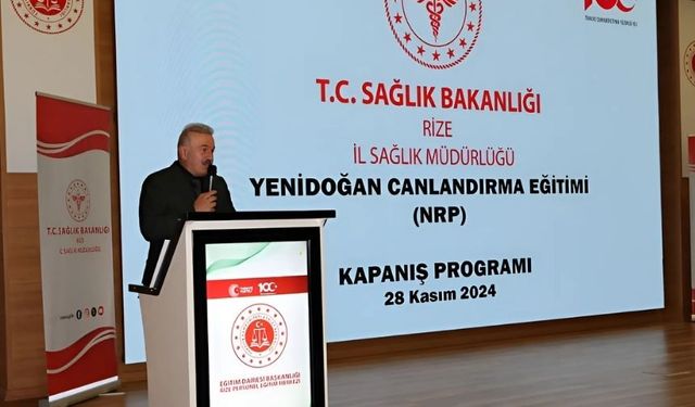 Rize’de Yenidoğan Canlandırma Eğitimi düzenlendi