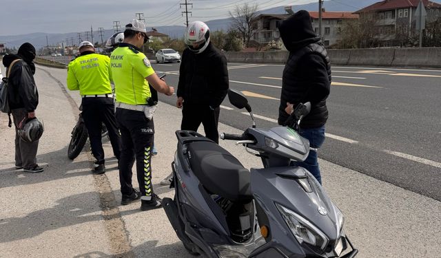 Düzce'de motosiklet denetimi yapıldı