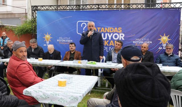 Bafra Belediye Başkanı Kılıç, vatandaşlarla bir araya geldi