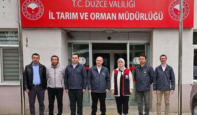 TARSİM heyeti, zirai don tespiti için Düzce ve Sakarya'yı ziyaret etti