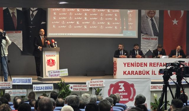 Yeniden Refah Partisi Karabük İl Başkanlığı 3. Olağan Kongresi yapıldı