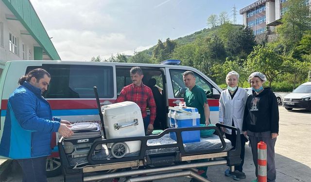Giresun'da beyin ölümü gerçekleşen kişinin organları 3 kişiye umut oldu