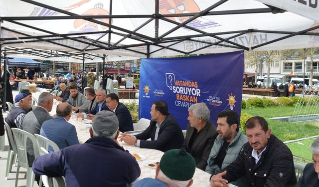 Havza Belediye Başkanı İkiz vatandaşlarla bir araya geldi