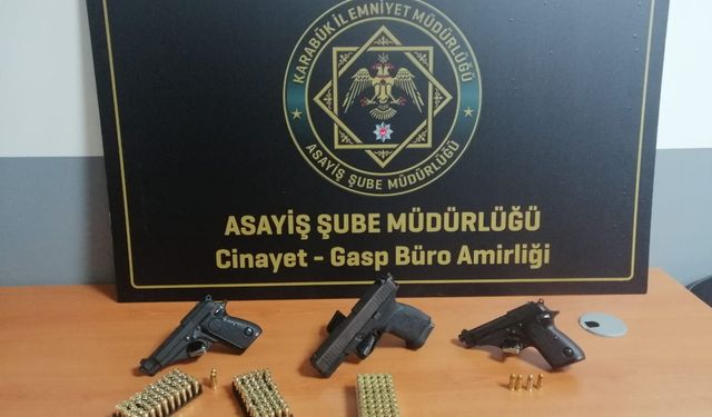Karabük'te ruhsatsız silah operasyonlarında 4 kişi hakkında işlem yapıldı