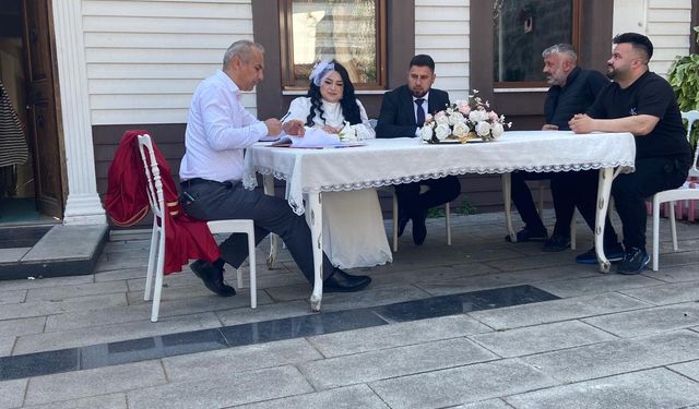 Niksar'da nikah için 05.05.2025 yoğunluğu