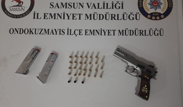 Samsun'da havaya ateş açan şüpheli yakalandı