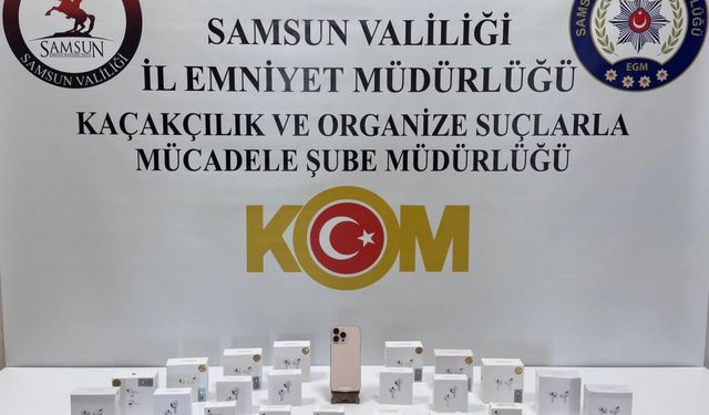 Samsun'da kaçak elektronik ürün operasyonunda 1 kişi yakalandı