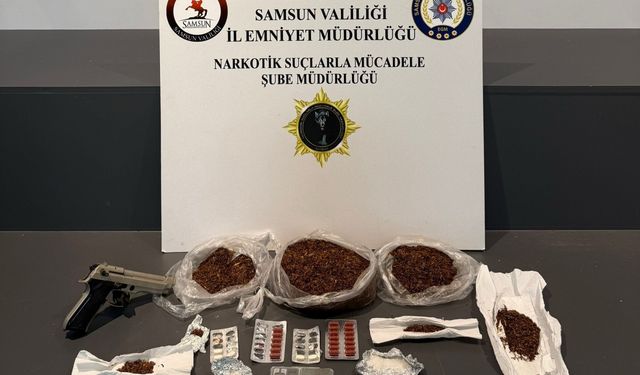 Samsun'da uyuşturucu operasyonunda 2 şüpheli yakalandı