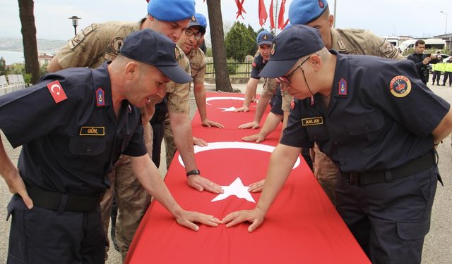 Sinop'ta 17 engelli bir günlük askerlik sevinci yaşadı