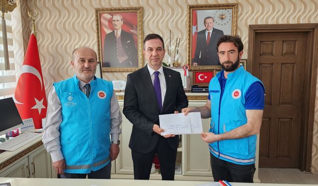Suluova Kaymakamı Gürçam, Filistin’e kurban bağışında bulundu