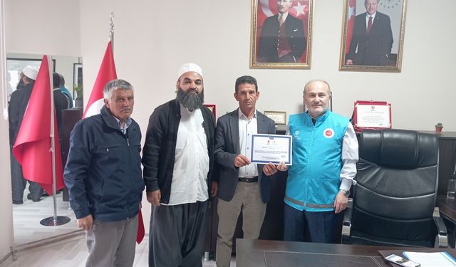 Suluovalı köylüler Filistin’e kurban bağışı yaptı